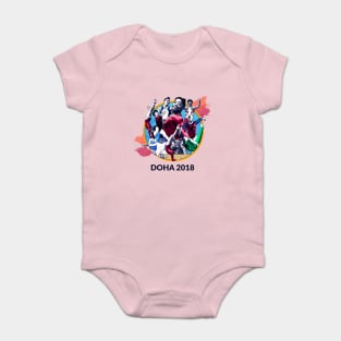 Doha 2018 Graphic (Light) Baby Bodysuit